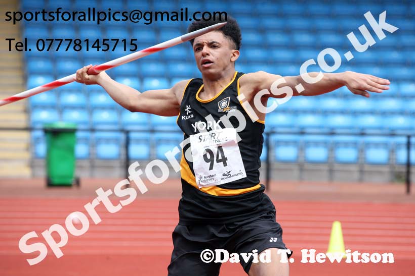 Senior mens javelin, Northern Senior and Under-20s Champs., SportsCity, Manchester. Photo: David T. Hewitson/Sports for All Pics